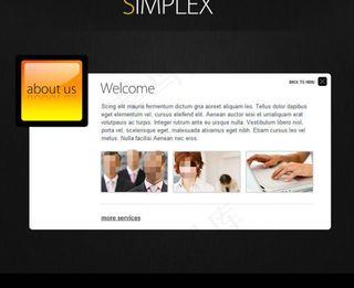 简洁大气企业网页动画模板