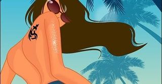 夏日性感女性矢量素材