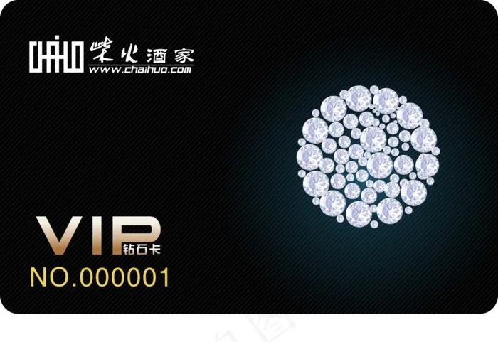 珠宝店会员卡cdr矢量模版下载