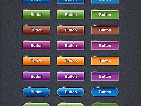 多款网页按钮设计psd素材psd模版下载