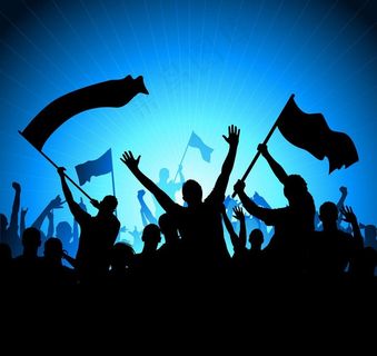 派对人物幻彩背景图片