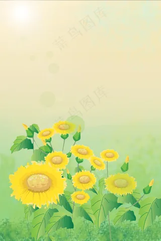 唯美风格古典鲜花海报背景