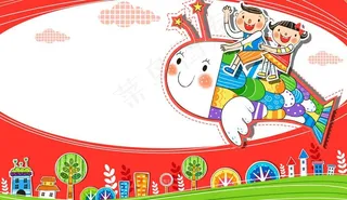 会飞的鱼和小孩图片