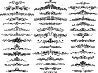 欧式花纹花边模板下载