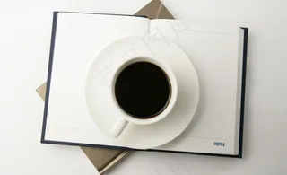 咖啡 特写 俯视图片