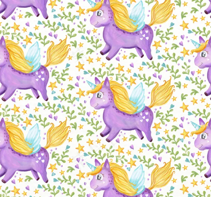 卡通梦幻独角兽彩虹云朵矢量素材(792X792)ai矢量模版下载