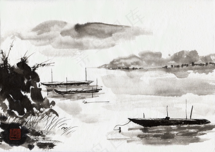 古代风景图