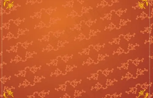 深橘色欧式图案背景图片
