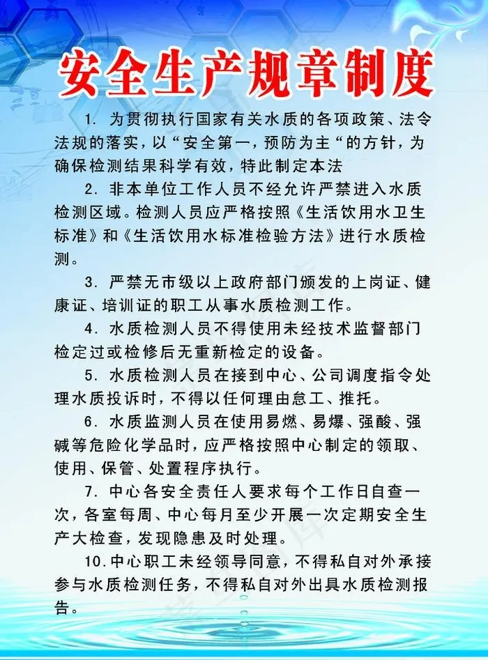 安全生产规章制度图片psd模版下载