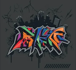 涂鸦城市建筑图片