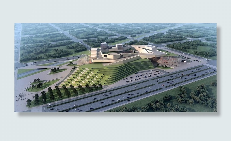 大型建筑俯瞰图片(2000X1000(DPI:72))psd模版下载