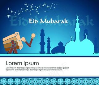 卡通城堡风景矢量图