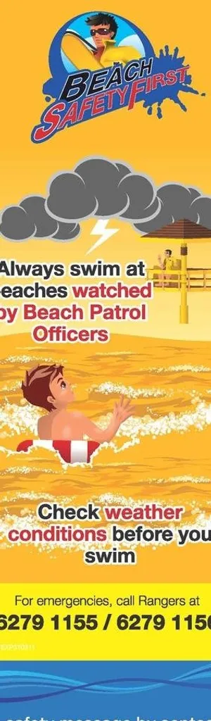 游泳经常注意巡逻人员的信号图片