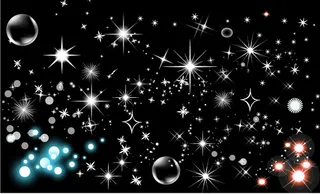 闪亮的星星泡沫载体