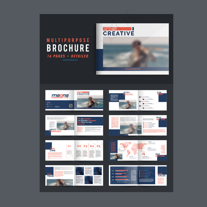 欧美科技横版画册