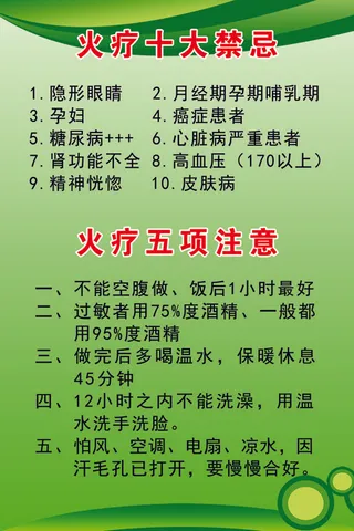 火疗去病灶反应