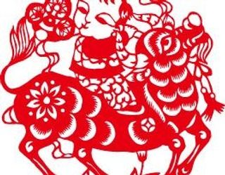 2009新春金牛剪纸矢量图07