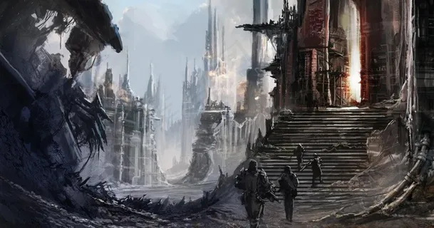 手绘风景图片 手绘风景图片