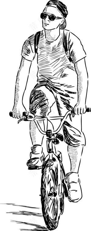 骑行人物