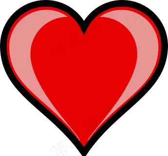 突出的剪贴画心