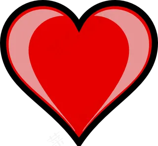 突出的剪贴画心