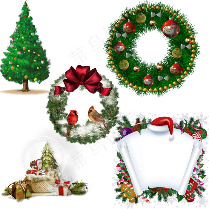 圣诞节免扣PNG素材