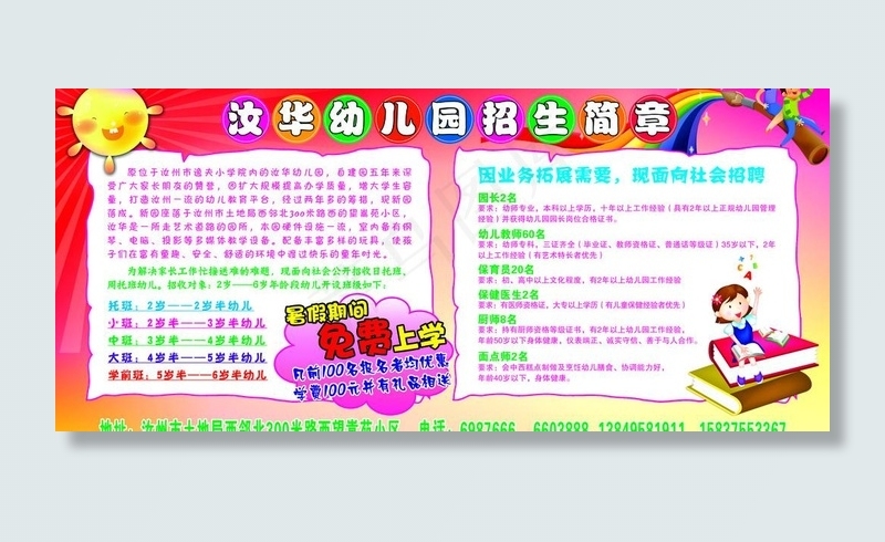 幼儿园展板图片