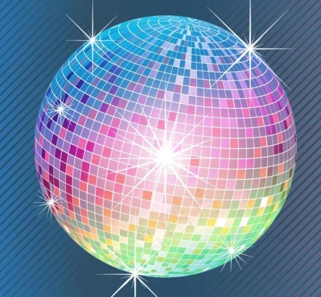 迪斯科球矢量图eps,ai矢量模版下载