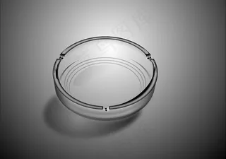 玻璃 烟灰钢 全透明图片