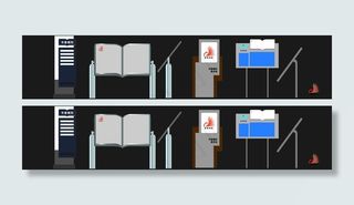 各类图书馆门口指示牌图片