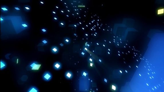 蓝色高科技小方块炫动素材