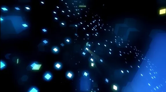 蓝色高科技小方块炫动素材