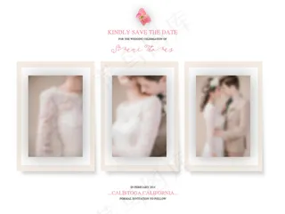 婚礼相册设计模板