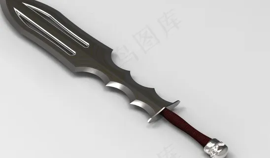 野蛮人的剑与头骨鞍马和镶嵌 野蛮人的剑与头骨鞍马和镶嵌
