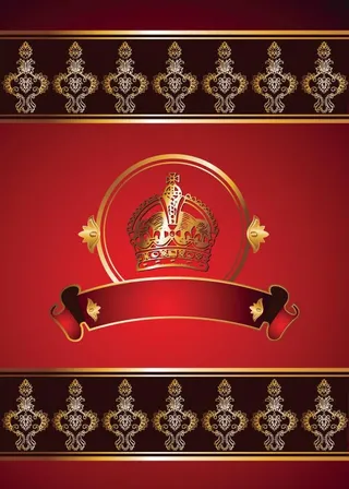 欧式金色花纹图片