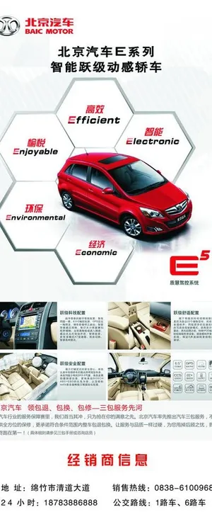 北京汽车 x展架图片