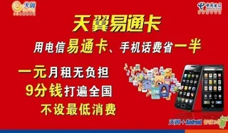天翼易通卡画图片