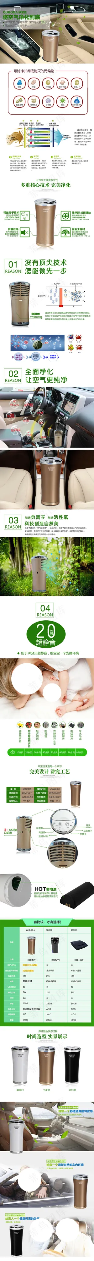 车载空气净化器详情页