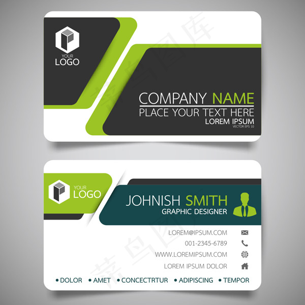 大气时尚几何名片