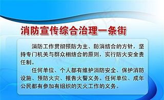 消防宣传综合治理一条街