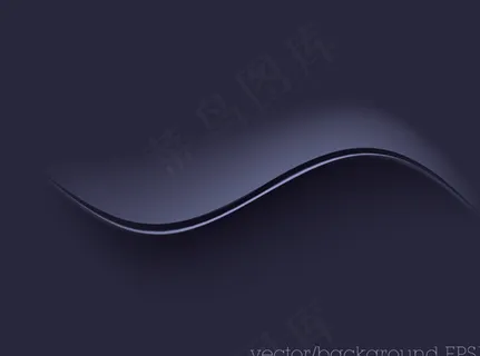 简约弧形剪纸背景矢量素材-2