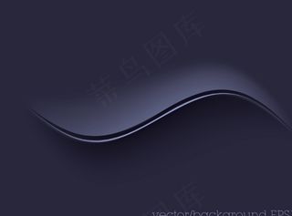 简约弧形剪纸背景矢量素材-2