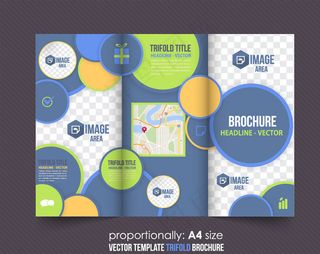 外国时尚三折页图片