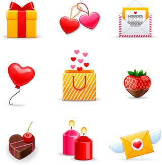 对心翅膀花纹设计矢量素材