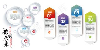 企业文化墙大气淡色大型办公室形象墙...