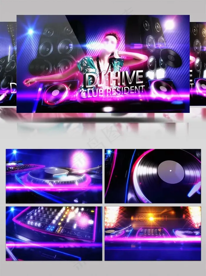 DJ动感音乐晚会AE模板(1059X878(DPI:72))psd模版下载