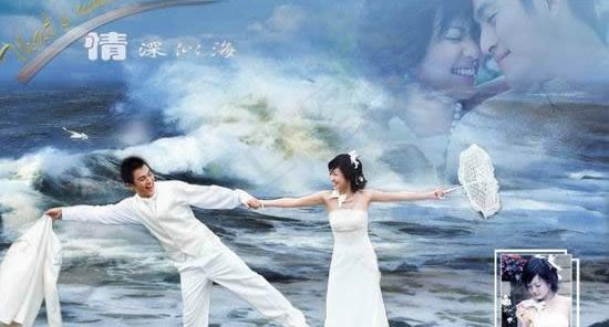 甜蜜爱人婚纱PSD源文件(4)psd模版下载