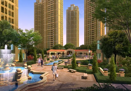 广场绿化效果图