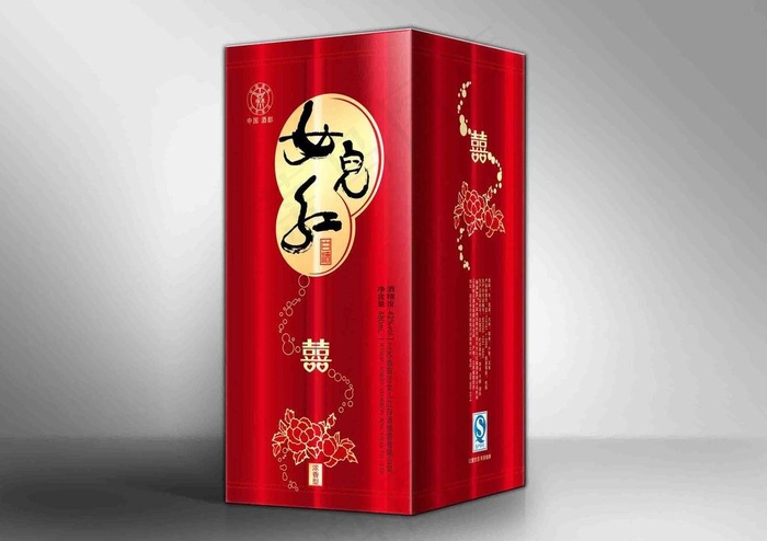 白酒盒包装 （平面图）图片(3071X3189(DPI:300))psd模版下载