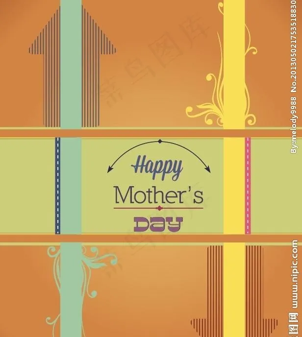 母亲节贺卡 海报图片eps,ai矢量模版下载